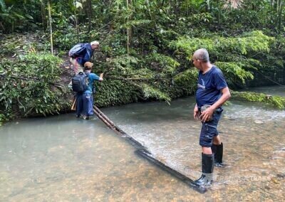 Cross a river in Halmahera