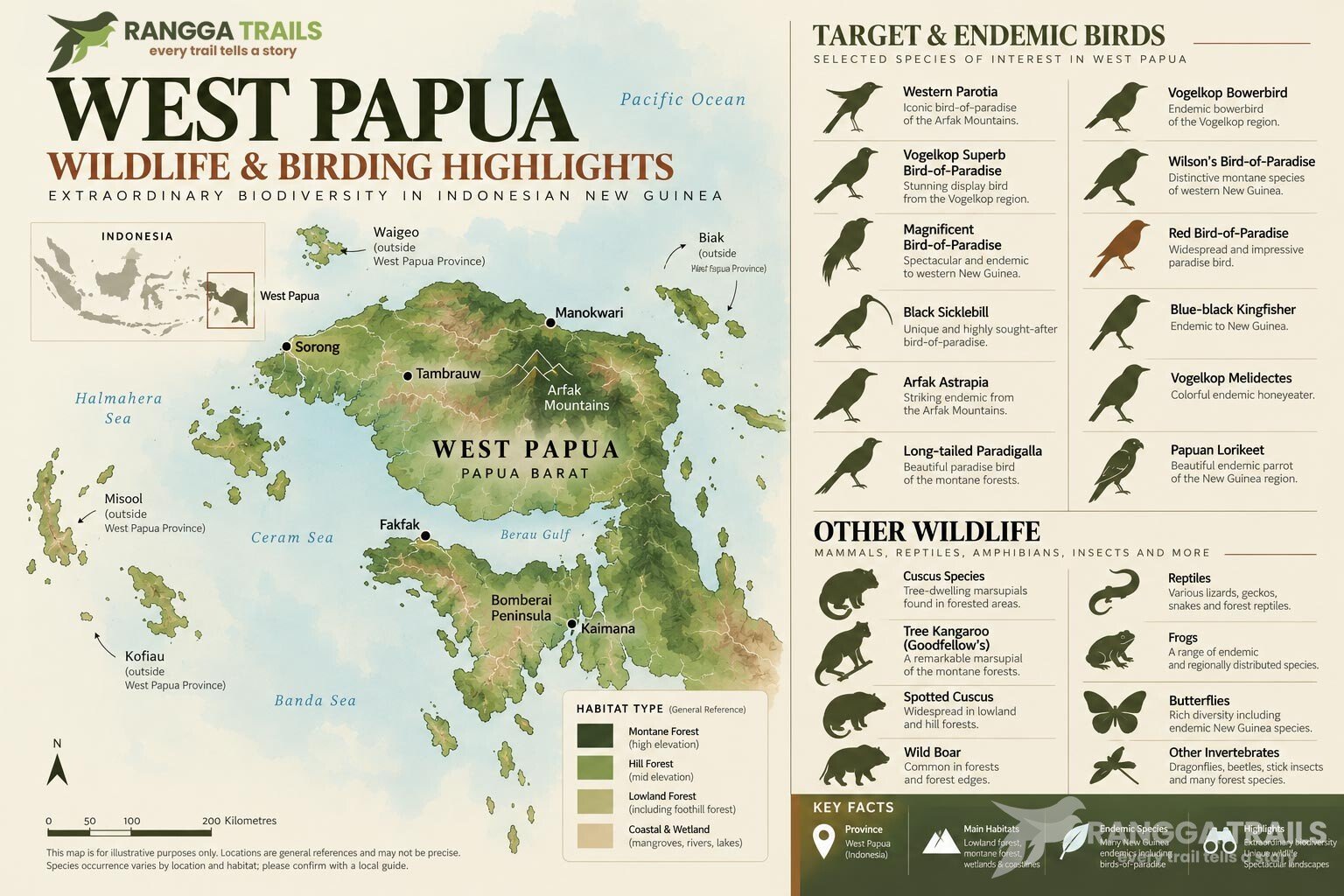 West Papua | Infographic Map West Papua | Infographic Map